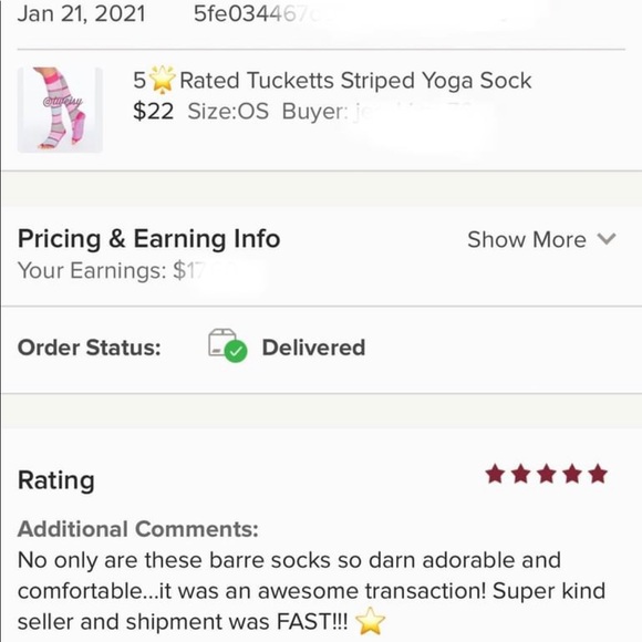 💛 Last 1❗️5🌟 Rated Tucketts Striped Yoga Sock - Picture 2 of 5
